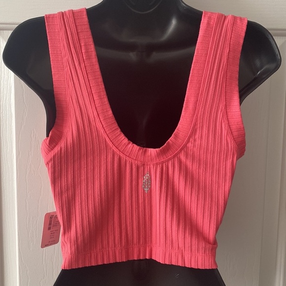 Free People Movement Blissed Out Scoop Neck Cropped Tank Top Small - Picture 4 of 7